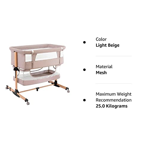 3 In 1 Baby Crib Bedside Sleeper Bassinet Adjustable Portable Bed For Infant Safe Comfort