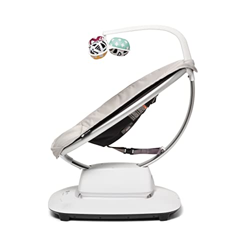 Multi Motion Baby Swing With Bluetooth 5 Motions 5 Speeds 4 Sounds For Calming Newborn Sleep Grey