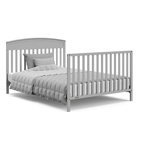 5 In 1 Convertible Crib For Baby To Toddler Bed Daybed And Full Size Bed With Gold Certification