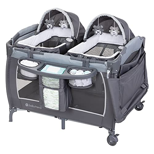 Twin Bassinet Rocker With Toys