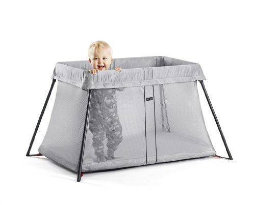 Lightweight Travel Crib With Easy Setup Foldable Portable Mattress And Washable Textiles