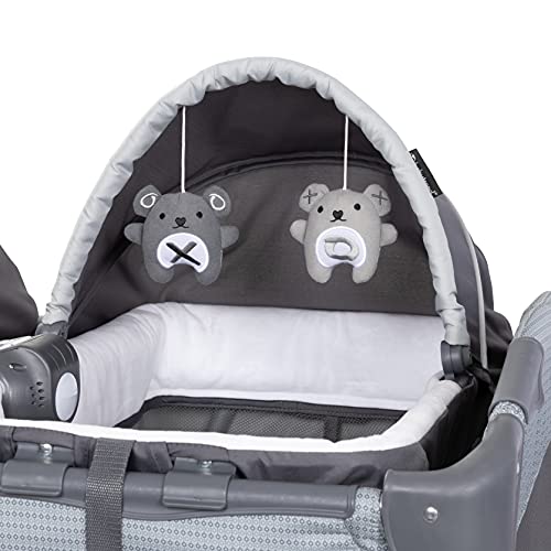 Twin Bassinet Rocker With Toys
