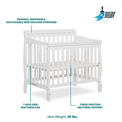 4 In 1 Convertible Mini Crib White