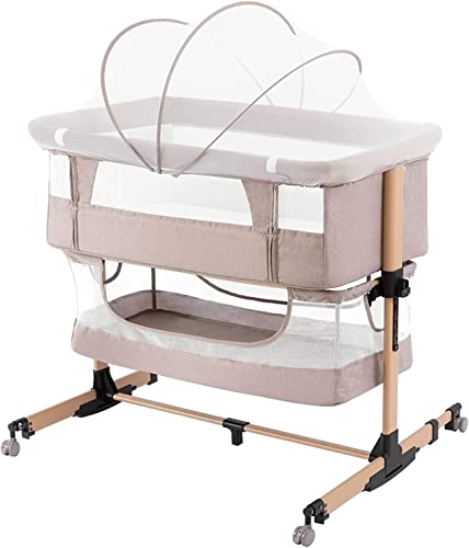 3 In 1 Baby Bassinet Bedside Crib Portable Co Sleeper For Infants Newborn Must Have Light Beige
