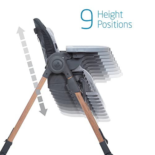 Six In One High Chair With Six Growth Modes Five Recline Positions Nine Height Levels Essential Grey