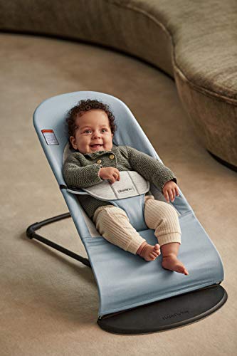Ergonomic Baby Bouncer With Adjustable Positions And Flat Fold For Easy Storage And Travel
