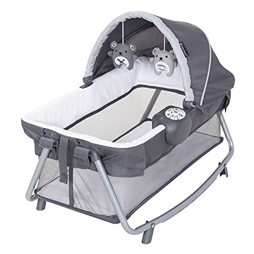 Twin Bassinet Rocker With Toys