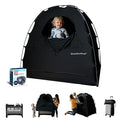 Portable Baby Privacy Pod With Blackout Crib Canopy And Builtin Fan For Naps And Sleep Travel Friendly