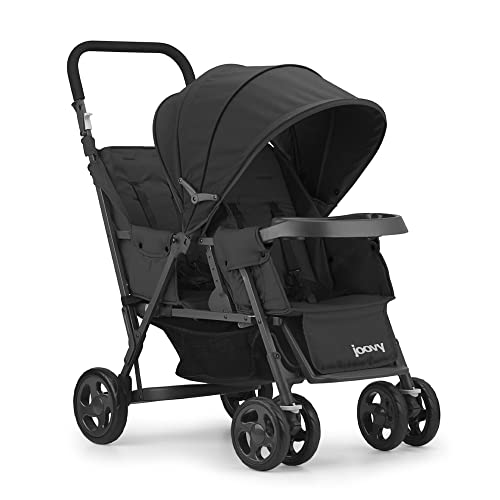 Versatile Sit And Stand Double Stroller With Universal Car Seat Adapter For Two Kids And 3 Way Reclining Seats