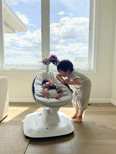 Multi Motion Baby Swing With Bluetooth 5 Motions 5 Speeds 4 Sounds For Calming Newborn Sleep Grey