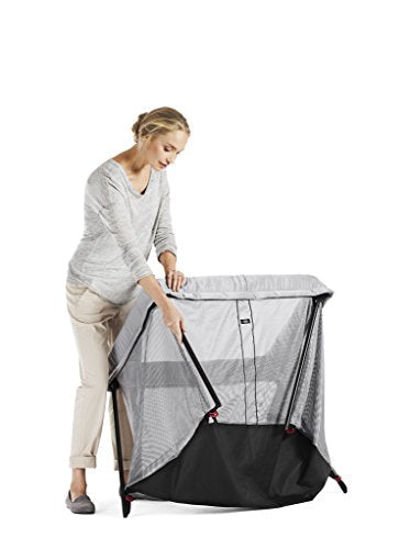 Lightweight Travel Crib With Easy Setup Foldable Portable Mattress And Washable Textiles