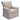 Upholstered Glider Swivel Rocker Chair For Nursery With Soft Taupe Fabric And Gentle Glide Motion