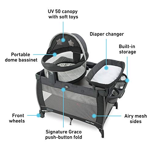 Portable Travel Dome Bassinet and Playard for Baby On The Go Lightweight and Compact Sleep Space