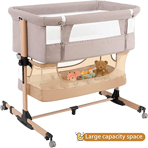 3 In 1 Baby Bassinet Bedside Crib Portable Co Sleeper For Infants Newborn Must Have Light Beige