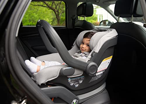 Infant Car Seat With Base Easy Install SmartSecure System Merino Wool Charcoal Melange