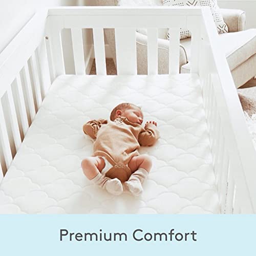 Breathable Dual Layer Crib Mattress For Infants And Toddlers With Removable Washable Cover