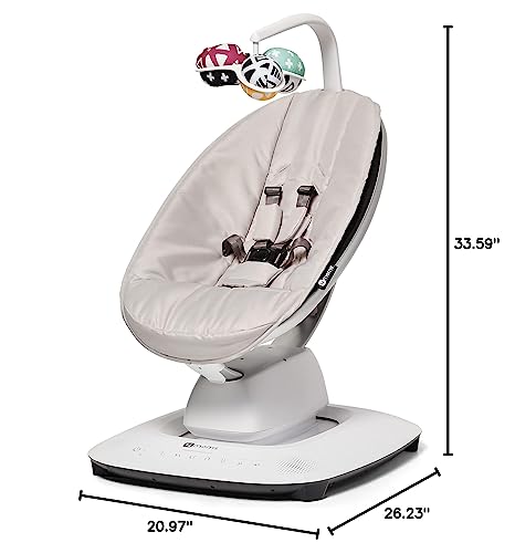 Multi Motion Baby Swing With Bluetooth 5 Motions 5 Speeds 4 Sounds For Calming Newborn Sleep Grey