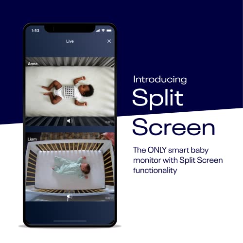 Smart Baby Monitor With Flex Stand 1080p Video Breathing Motion Tracking Night Vision Two Way Audio