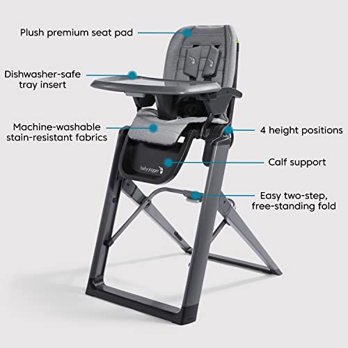 Space Saving High Chair For Babies With Easy Fold And Tray Clips For Mealtime Dining