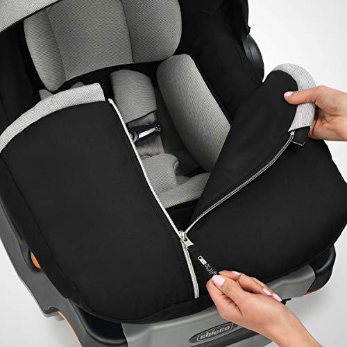 Zip Open Infant Car Seat And Base For Rear Facing Use 4 To 30 Lb With Head And Body Support