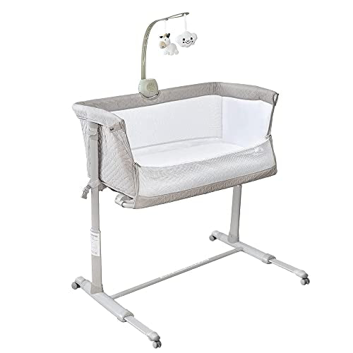 Portable Baby Bassinet Bedside Sleeper With Wheels For Safe Co Sleeping Infant Newborn Crib