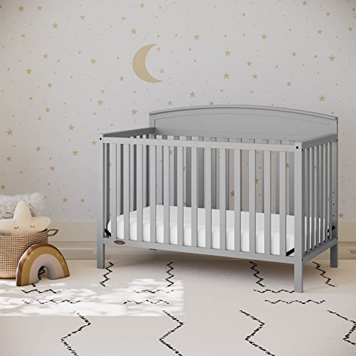 5 In 1 Convertible Crib For Baby To Toddler Bed Daybed And Full Size Bed With Gold Certification