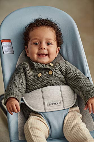 Ergonomic Baby Bouncer With Adjustable Positions And Flat Fold For Easy Storage And Travel