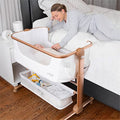 Portable Baby Bassinet Bedside Sleeper With Easy Folding And Storage Basket For Newborn