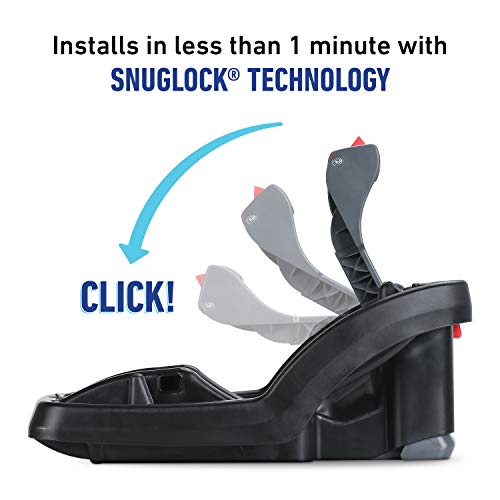 Infant Car Seat With One Hand Handle Adjustment Silent Shade Canopy Easy Latch Installation Side Impact Protection
