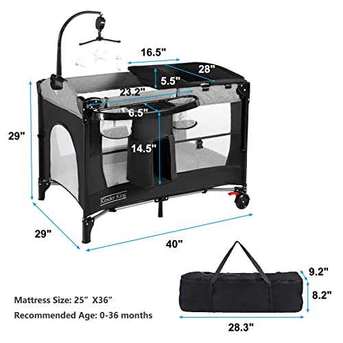 4 In 1 Portable Nursery Center Crib