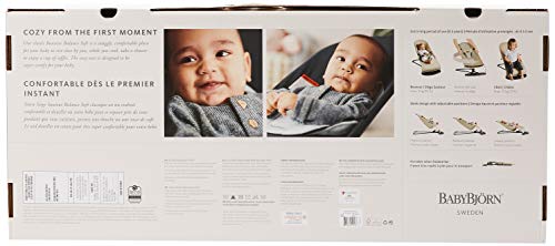 Ergonomic Baby Bouncer With Adjustable Positions And Flat Fold For Easy Storage And Travel