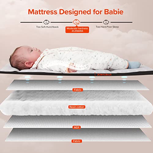 4 In 1 Baby Bassinet Bedside Crib With Diaper Changing Station And Pack And Play Mattress