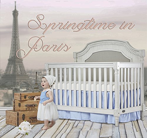 5 In 1 Convertible Crib In Antique Grey Mist Finish For Modern Nursery Durable Kiln Dried Hardwood Frame