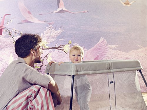 Lightweight Travel Crib With Easy Setup Foldable Portable Mattress And Washable Textiles