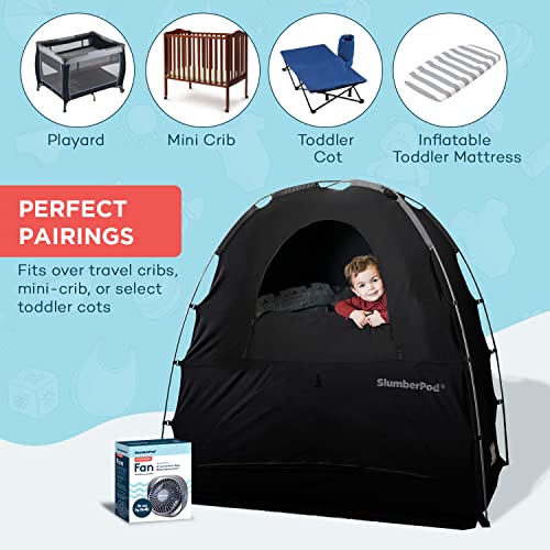 Portable Baby Privacy Pod With Blackout Crib Canopy And Builtin Fan For Naps And Sleep Travel Friendly