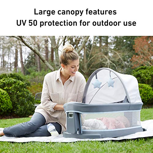 Portable Travel Dome Bassinet and Playard for Baby On The Go Lightweight and Compact Sleep Space