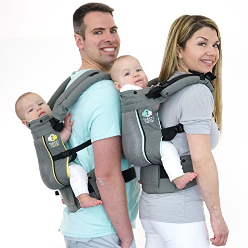 Breathable Air Model Baby Carrier For Twins, All Seasons, Fully Adjustable Tandem Or Two Single Carriers