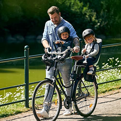 Front Mounted Child Bike Seat For Safe City Rides With Padded Five Point Harness And Soft Seat