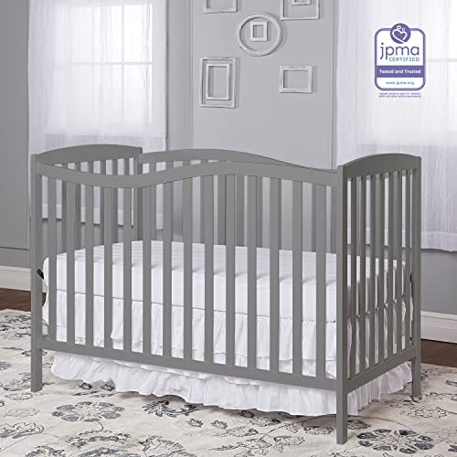 Five In One Convertible Crib With Toddler Bed Daybed Full Size Bed In Steel Gray