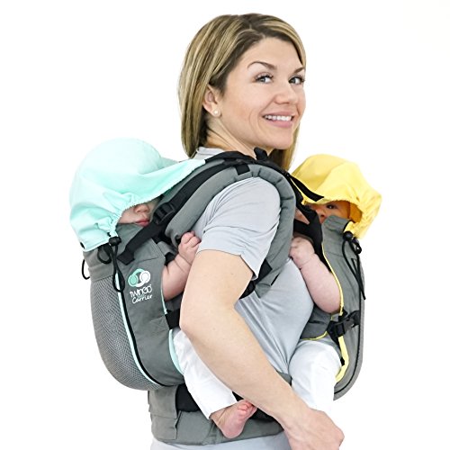 Breathable Air Model Baby Carrier For Twins, All Seasons, Fully Adjustable Tandem Or Two Single Carriers