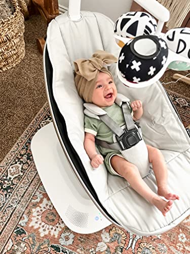 Multi Motion Baby Swing With Bluetooth 5 Motions 5 Speeds 4 Sounds For Calming Newborn Sleep Grey