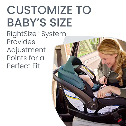 Infant Car Seat With Base For Safe Rear Facing Travel And Easy Installation System