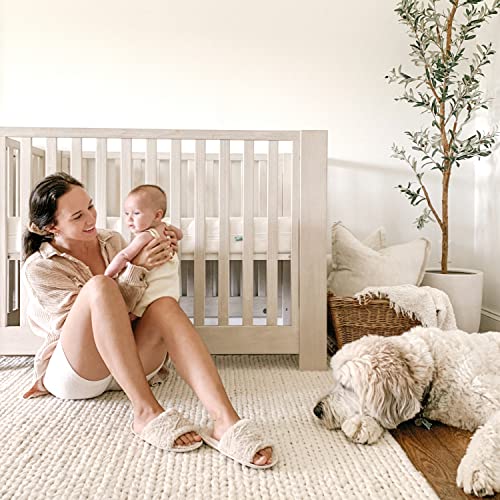 Breathable Dual Layer Crib Mattress For Infants And Toddlers With Removable Washable Cover