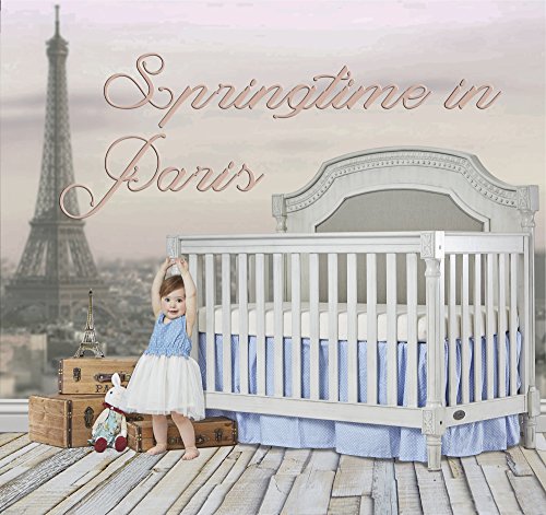 5 In 1 Convertible Crib In Antique Grey Mist Finish For Modern Nursery Durable Kiln Dried Hardwood Frame