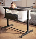Portable Baby Bassinet Bedside Sleeper With Breathable Mesh Walls For Safe Co Sleeping
