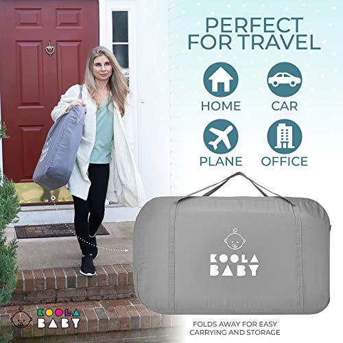 3 In 1 Baby Bassinet Bedside Sleeper Playpen Portable Crib Grey With Easy Fold Travel Ready