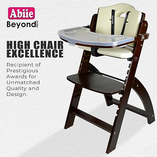 Convertible Wooden High Chair For Babies And Toddlers With Removable Tray And 3 In 1 Adjustability And Portable Design