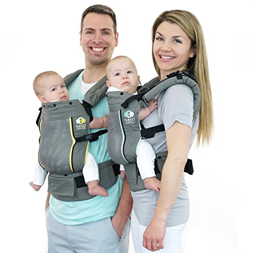 Breathable Air Model Baby Carrier For Twins, All Seasons, Fully Adjustable Tandem Or Two Single Carriers