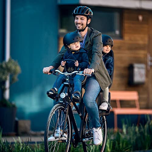 Front Mounted Child Bike Seat For Safe City Rides With Padded Five Point Harness And Soft Seat