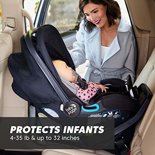 Infant Car Seat For Travel System With Rapid Install 4 To 35 Lb Up To 32 In Leatherette Pike Color